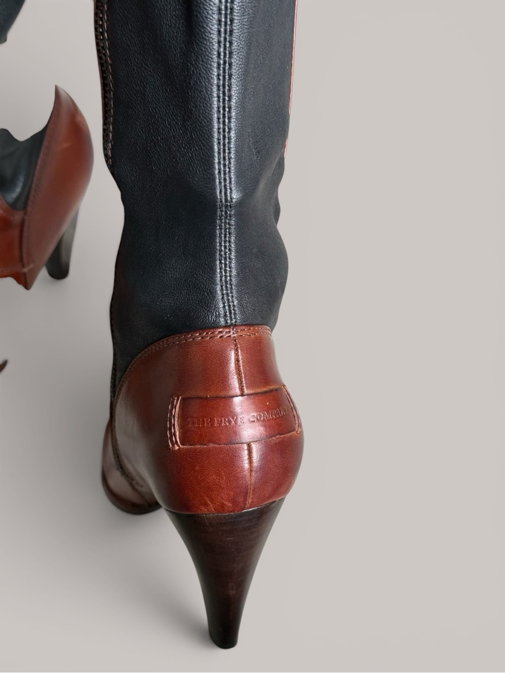 Frye knee-high leather heeled boots 9.5 - Picture 7 of 11
